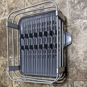 OXO Good Grips 18 in. L X 15 in. W X 7 in. H Silver Aluminum/Plastic Dish Rack